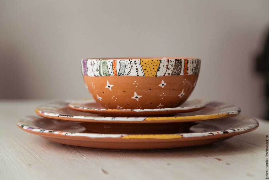 Керамическая тарелка