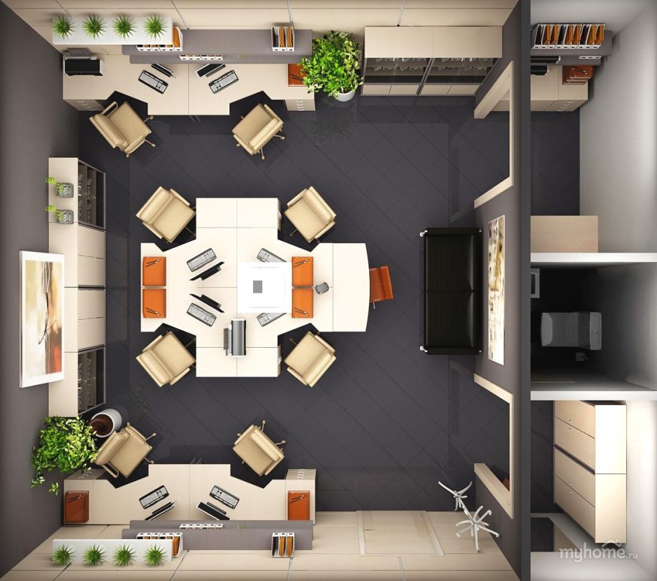 Планировка небольшого офиса