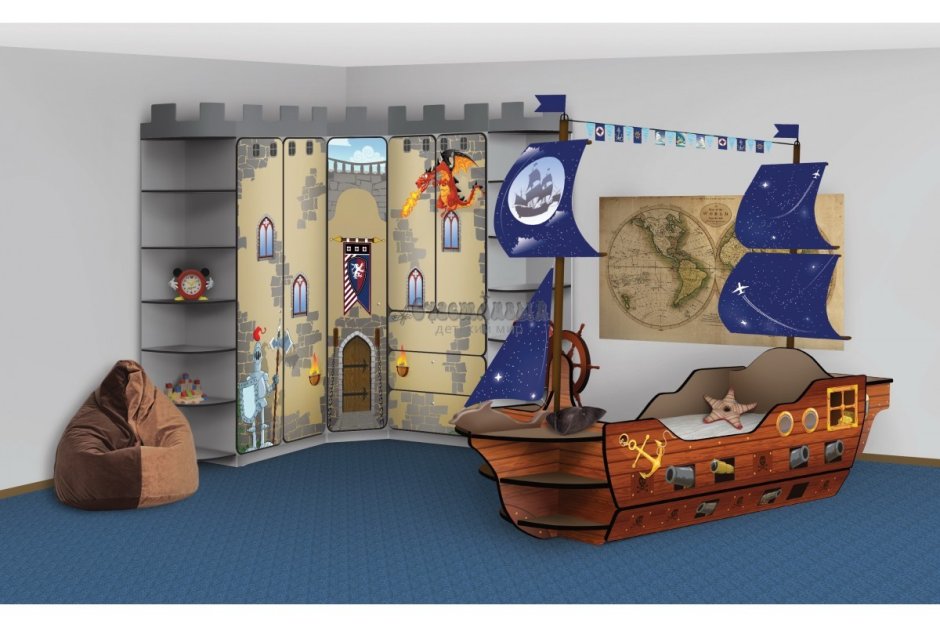 Кровать корабль мечта пирата