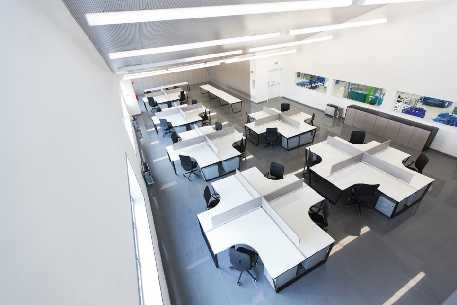 Расстановка мебели в опен Спейс