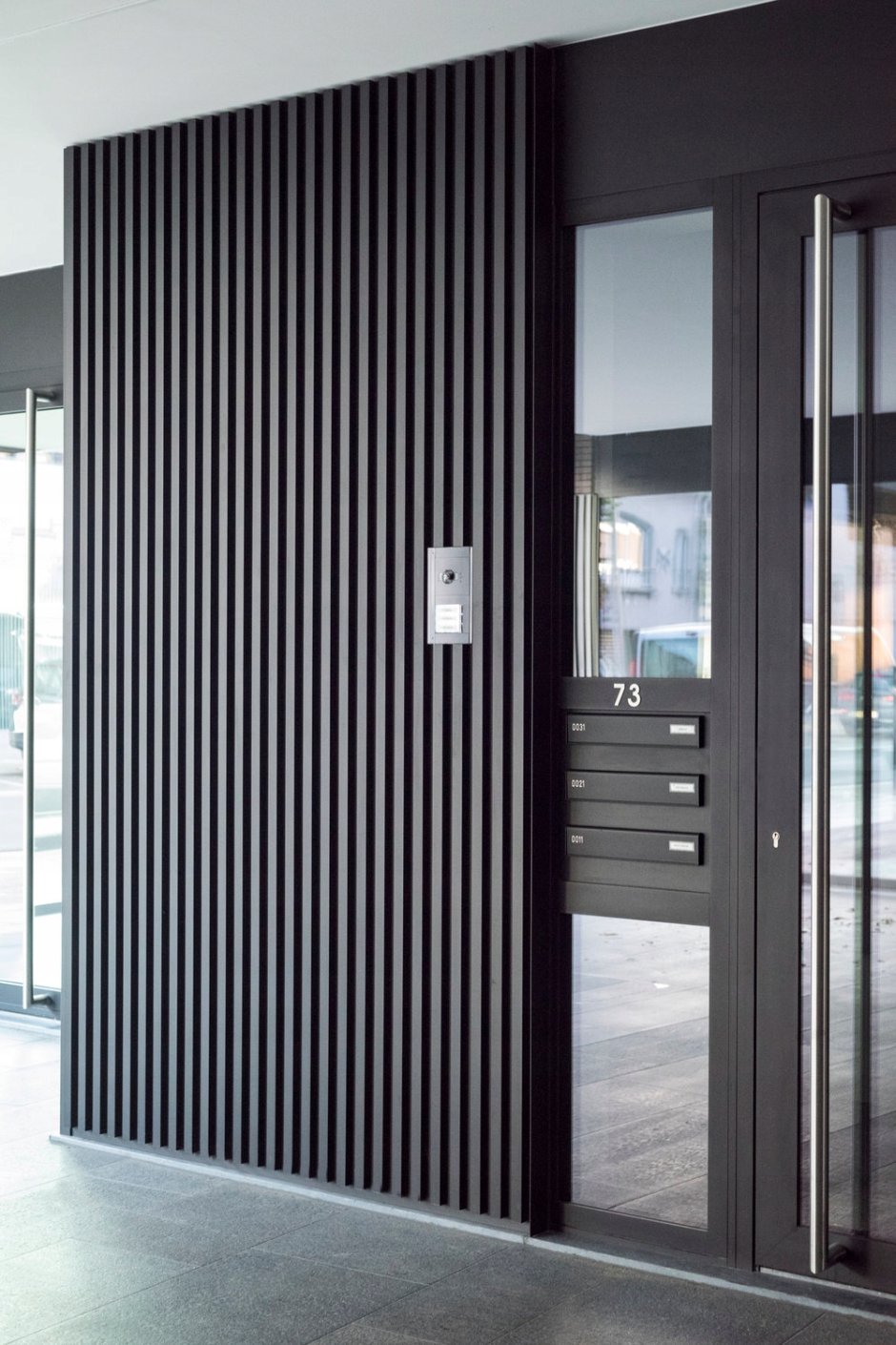 Рейки перегородка черная