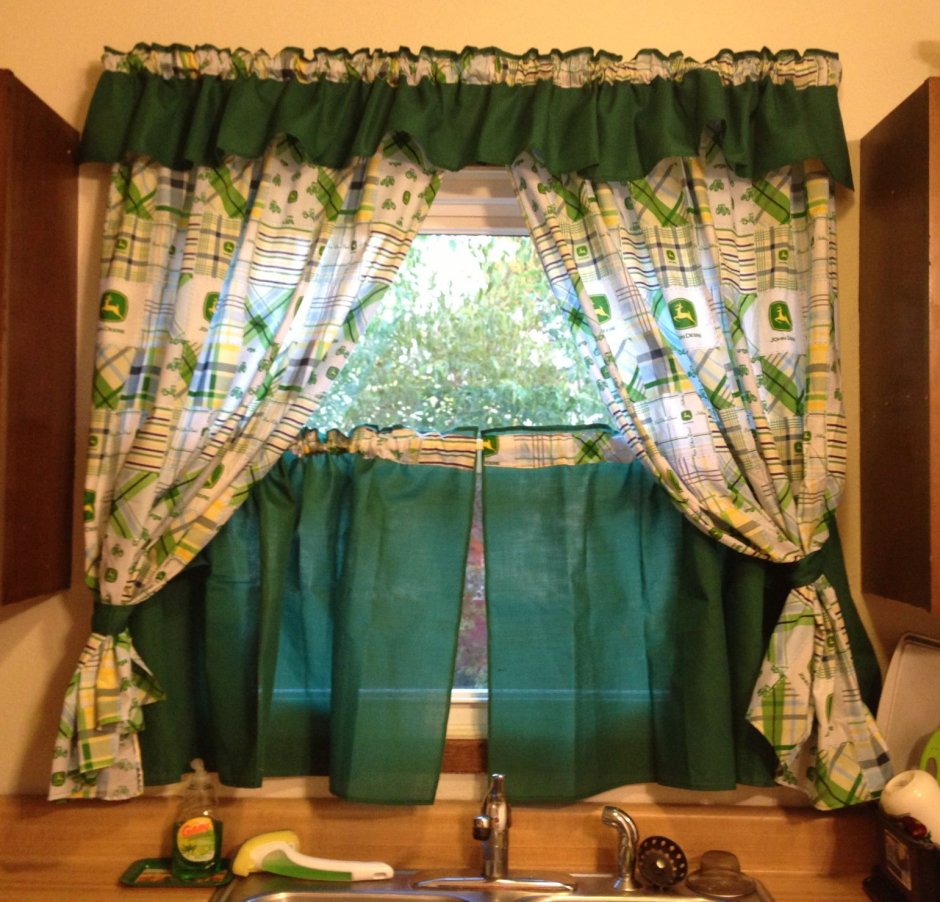 Шторы на кухню в деревню