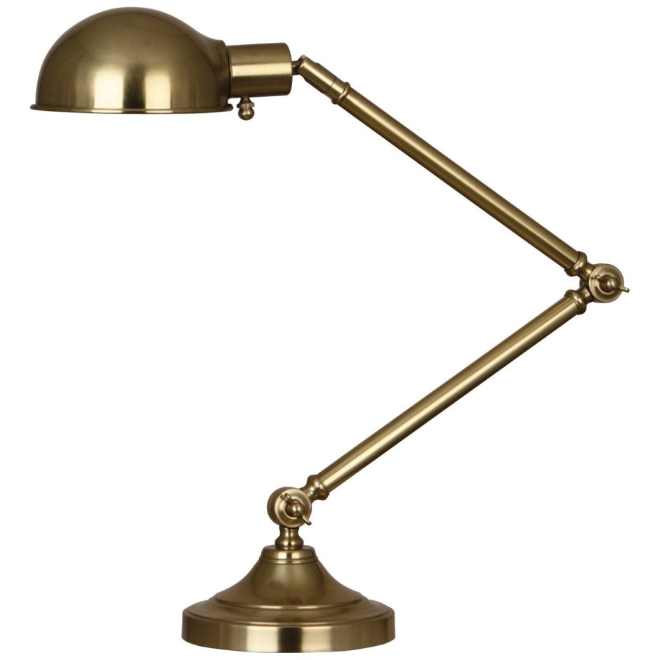 Лампа настольная Хьюго отделка Antic Brass