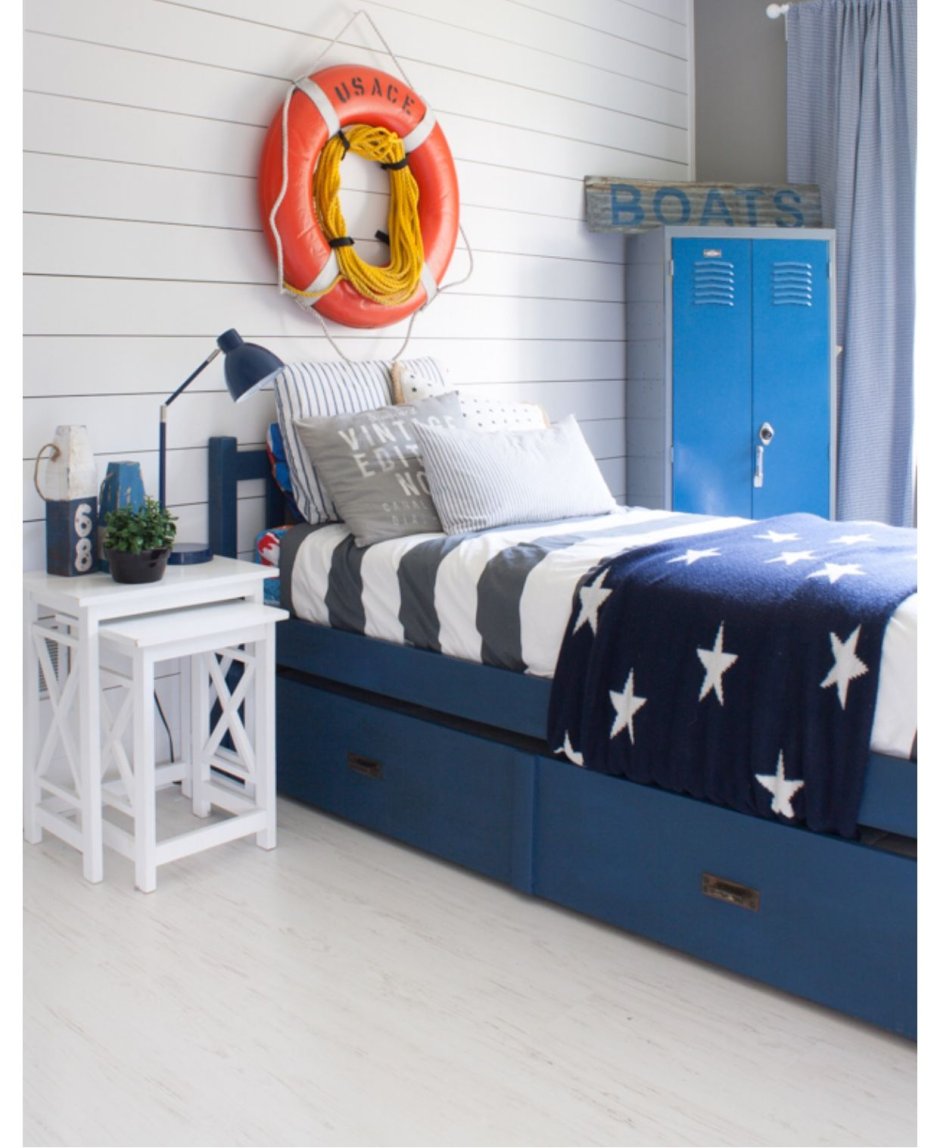 детская комната для мальчика морской стиль