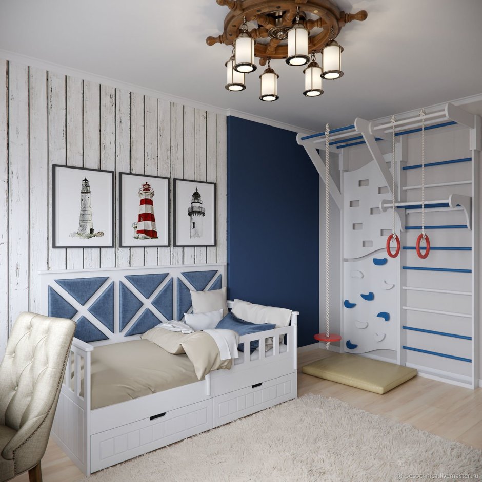Детская комната в морском стиле