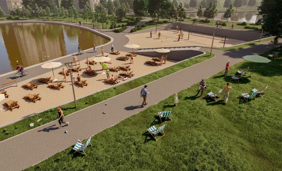 Проект благоустройства набережная Москвы реки улица Гурьянова