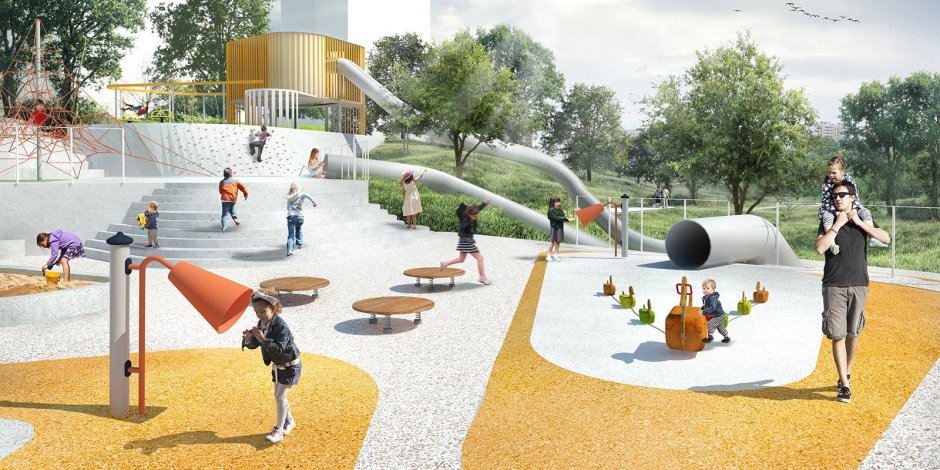 Капотня парк детские площадки