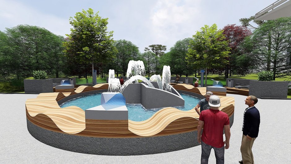 Благоустройство фонтана