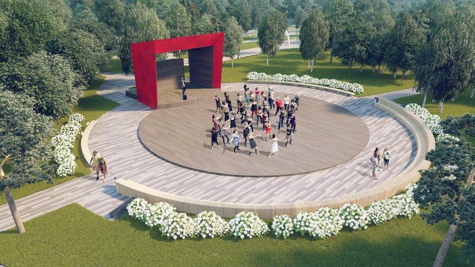 Парк Пехорка в Балашихе сцена