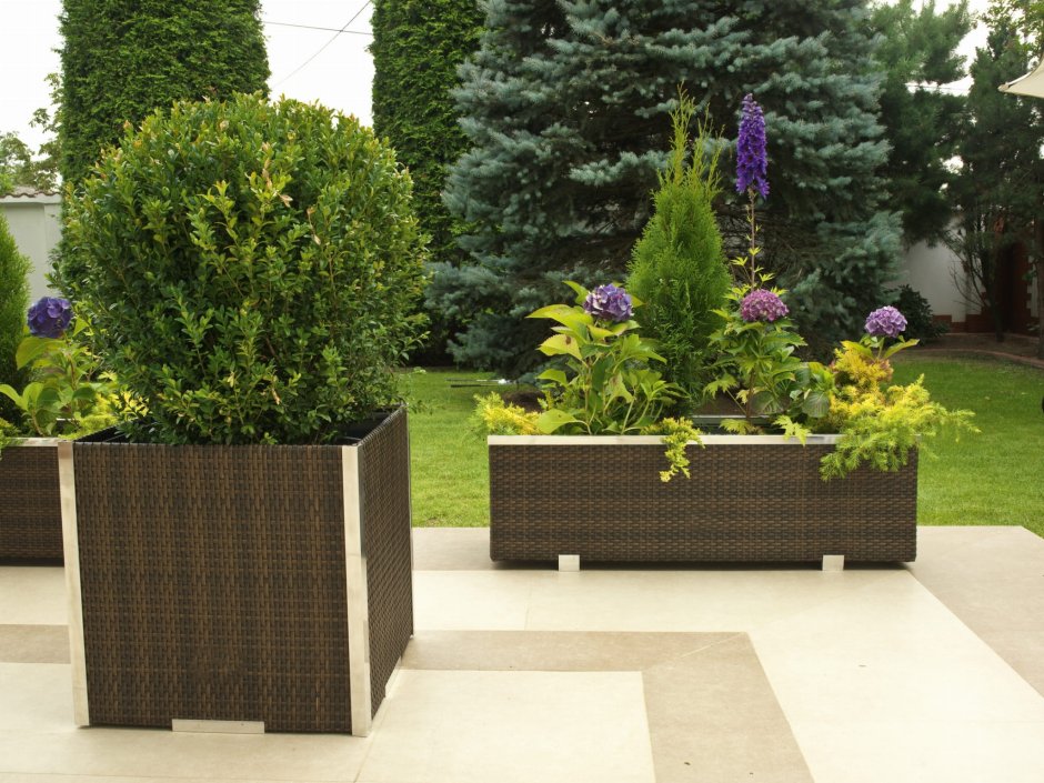 Вазон прямоугольный