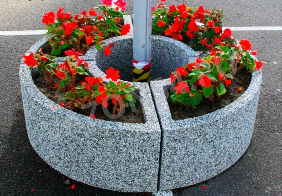 Вазон уличный 630х1600 стеклопластик