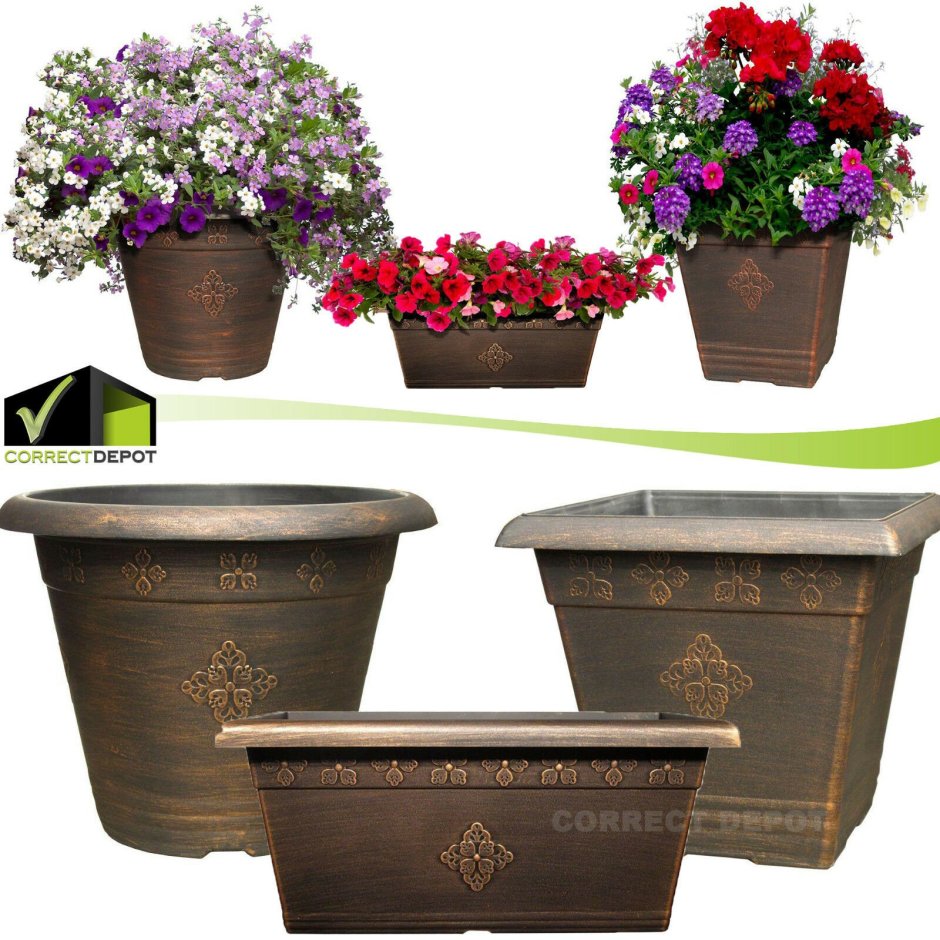 Уличные горшки для цветов