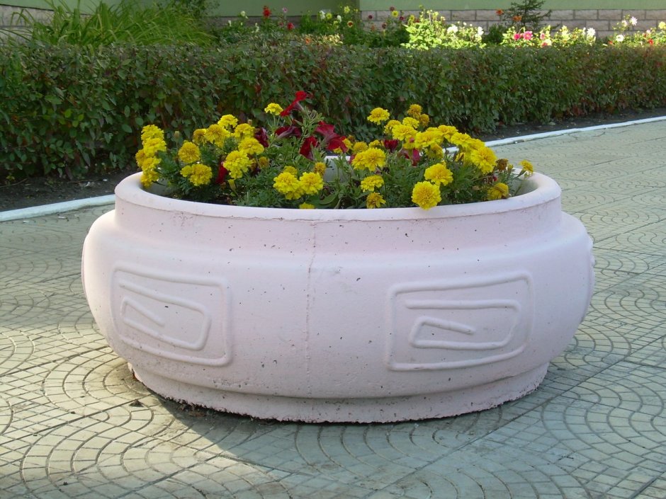 Вазон уличный 630х1600 стеклопластик