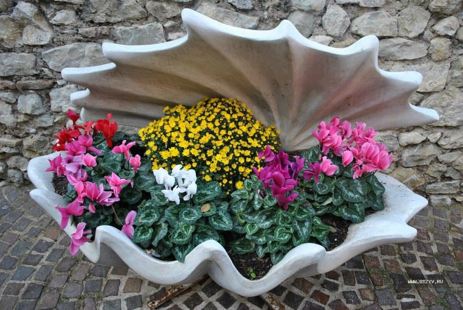 Клумбы необычной формы