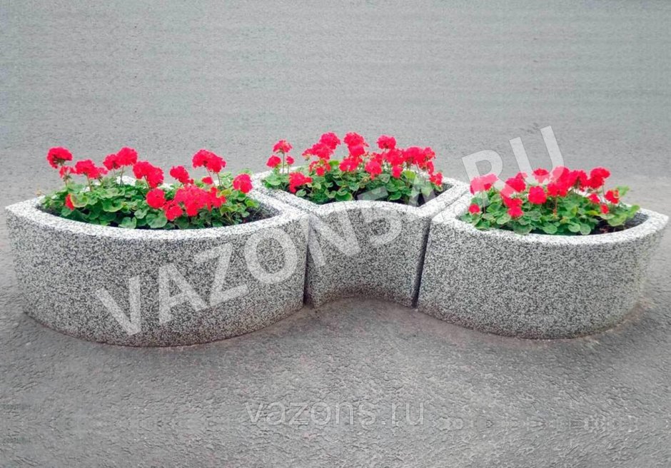 Вазон цветочный гранитовый Каскад 130х150см