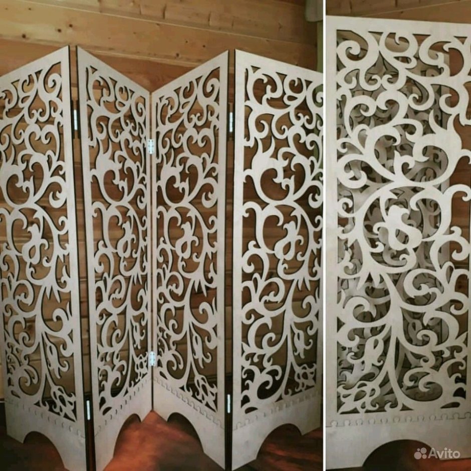 Ширма деревянная резная