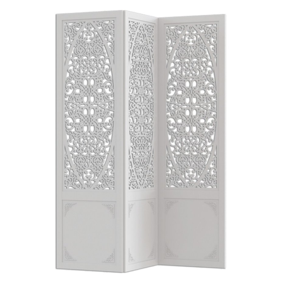 Ширма перегородка белое дерево МДФ матовый панель 2000х582