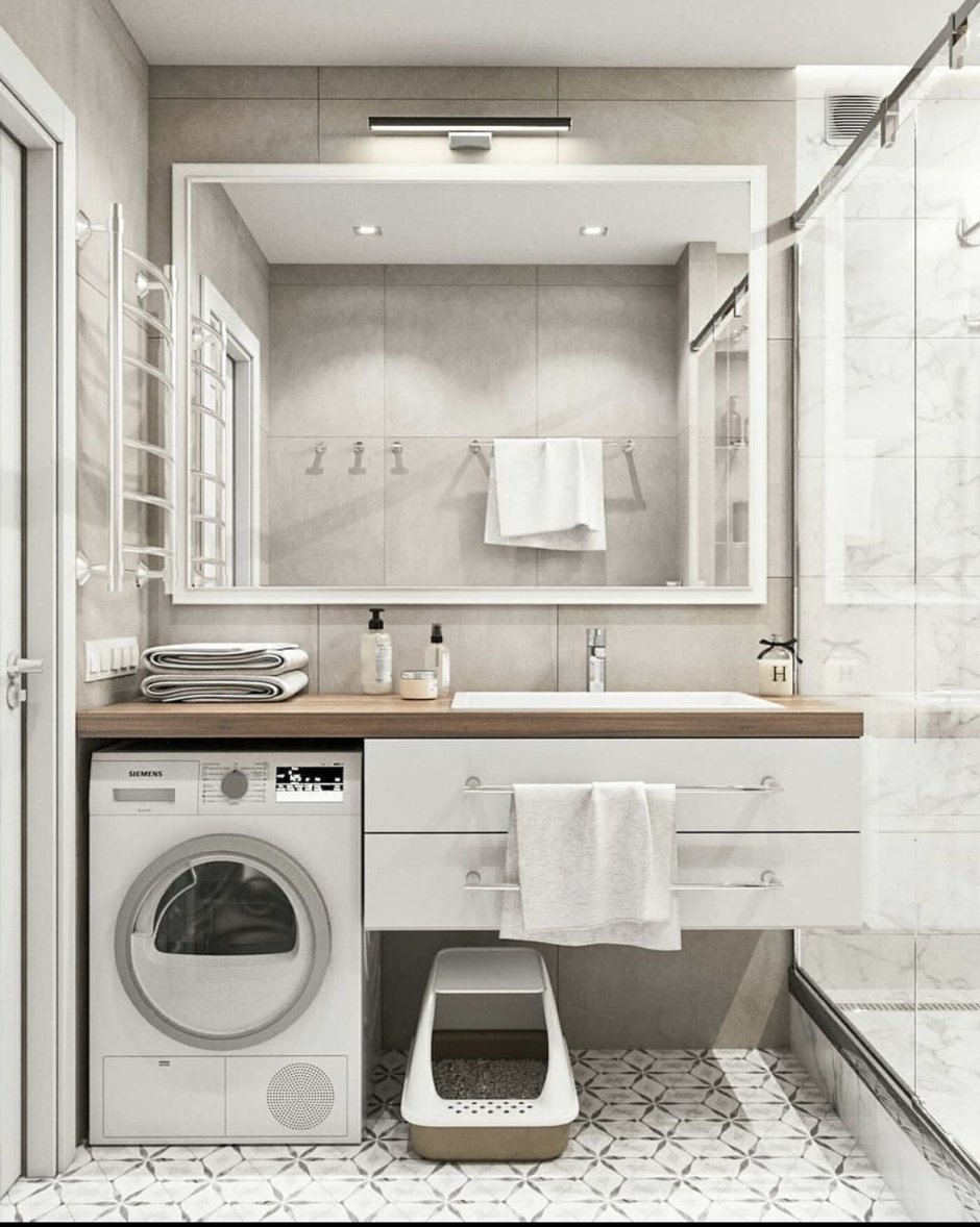 Ванная 4 кв м со стиральной