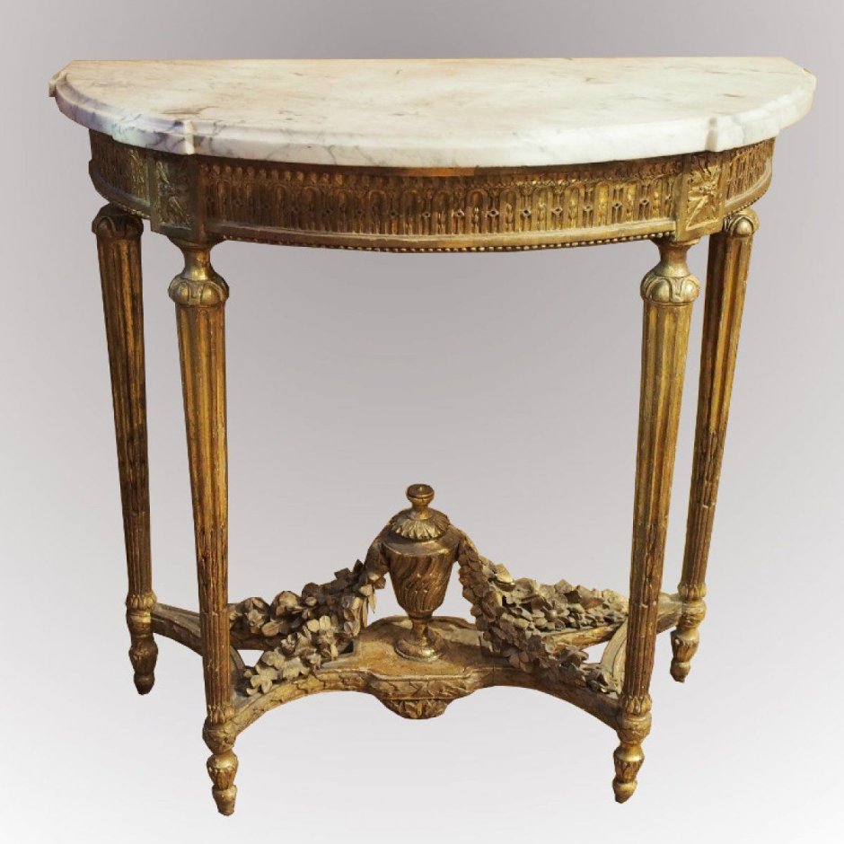 Louis XVI Style Bronze Console