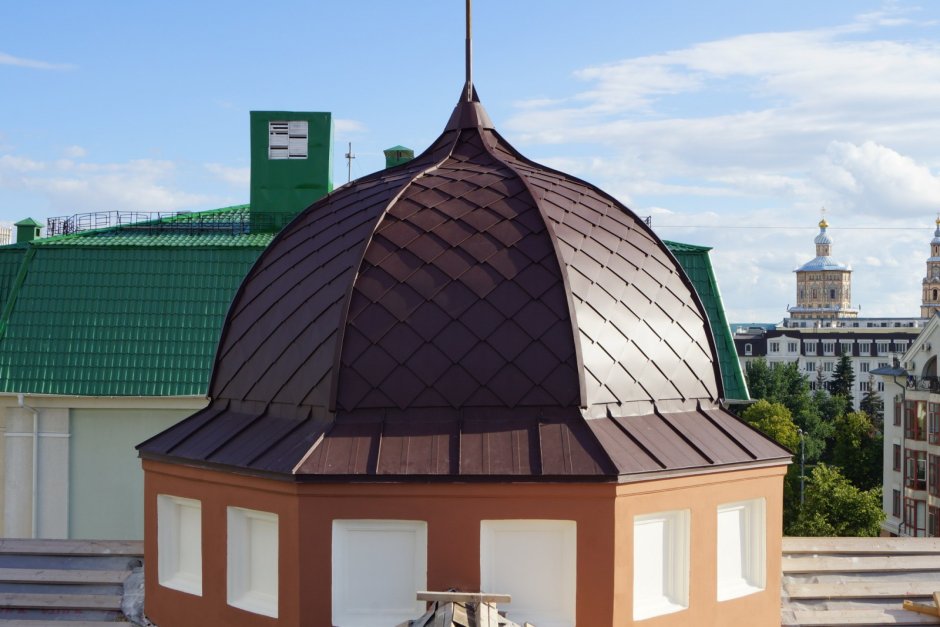 Фальцевая кровля каланча