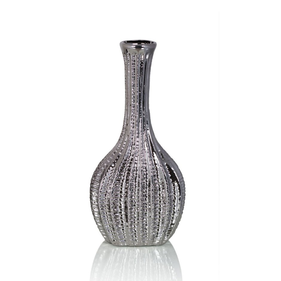Ваза серебристая