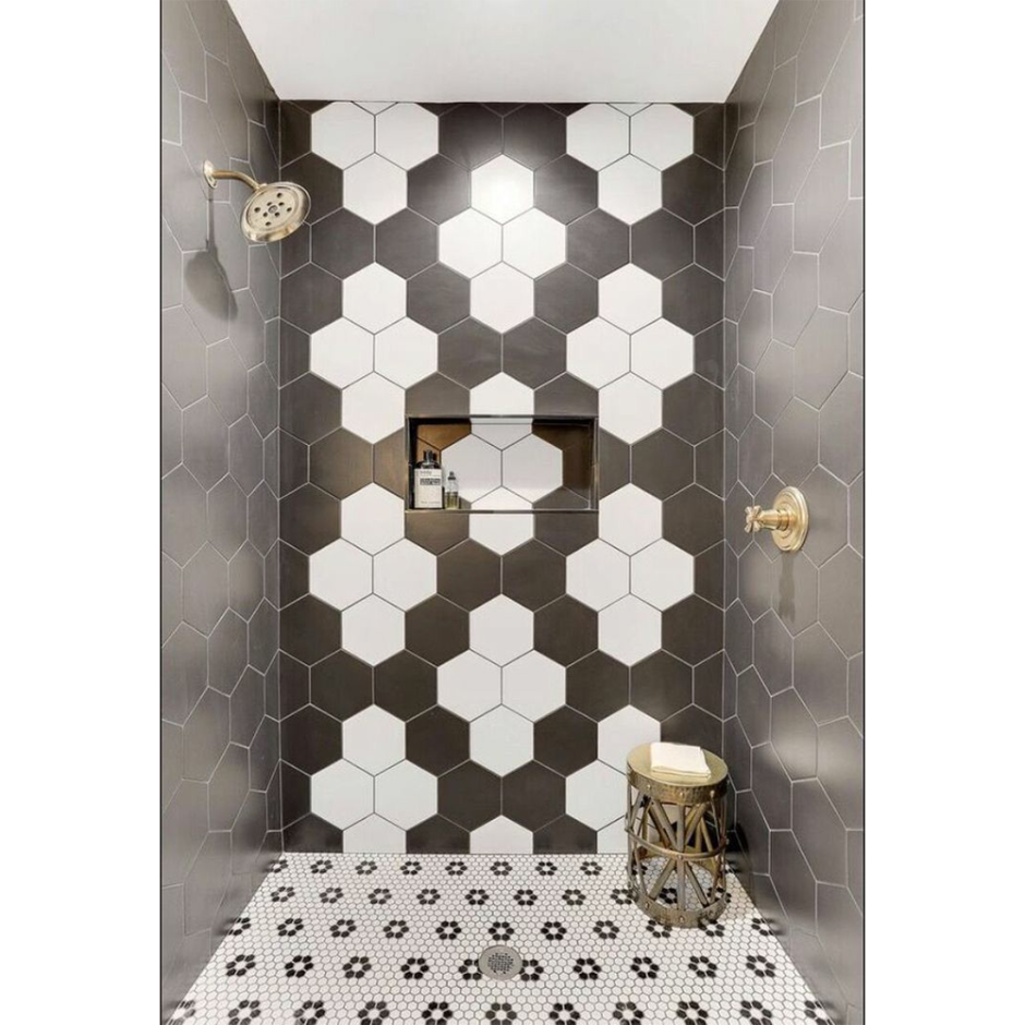 Плитка соты в ванной