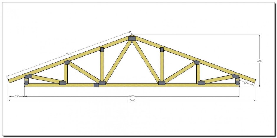 Стропильные фермы пролет 6 метров