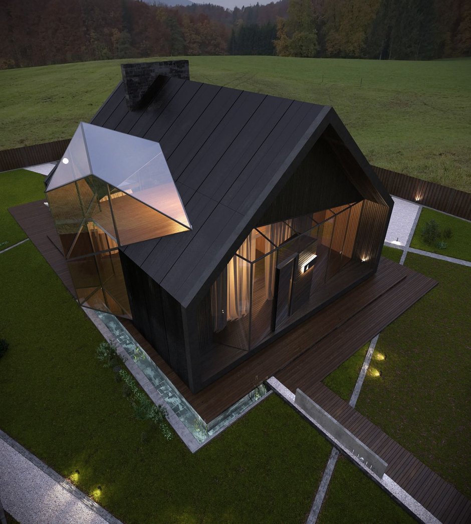 Необычные крыши домов