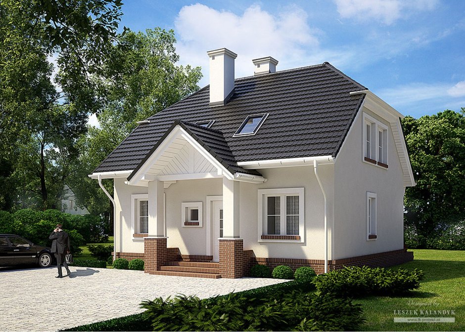 Полувальмовая мансардная кровля