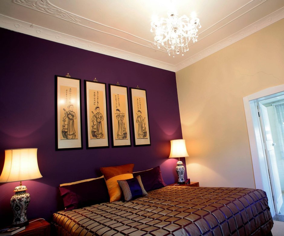 Краска для стен в спальне