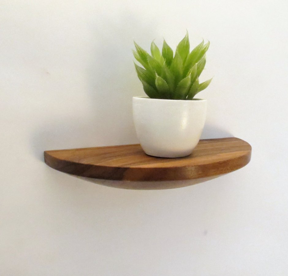 Полукруглая полка на стену