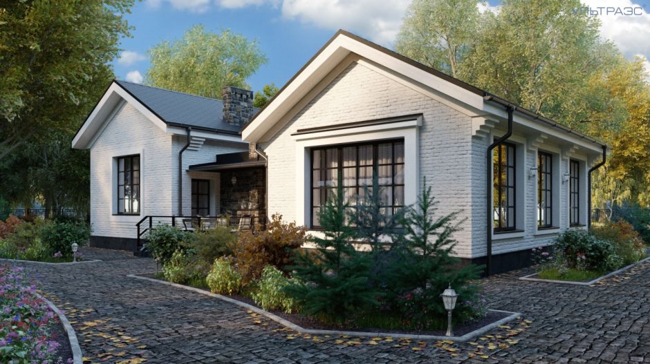 Одноэта,ный дом в английском стиле