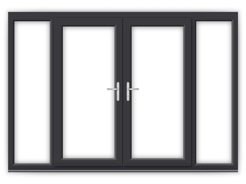 Алюминиевое окно 1350x2100 мм.