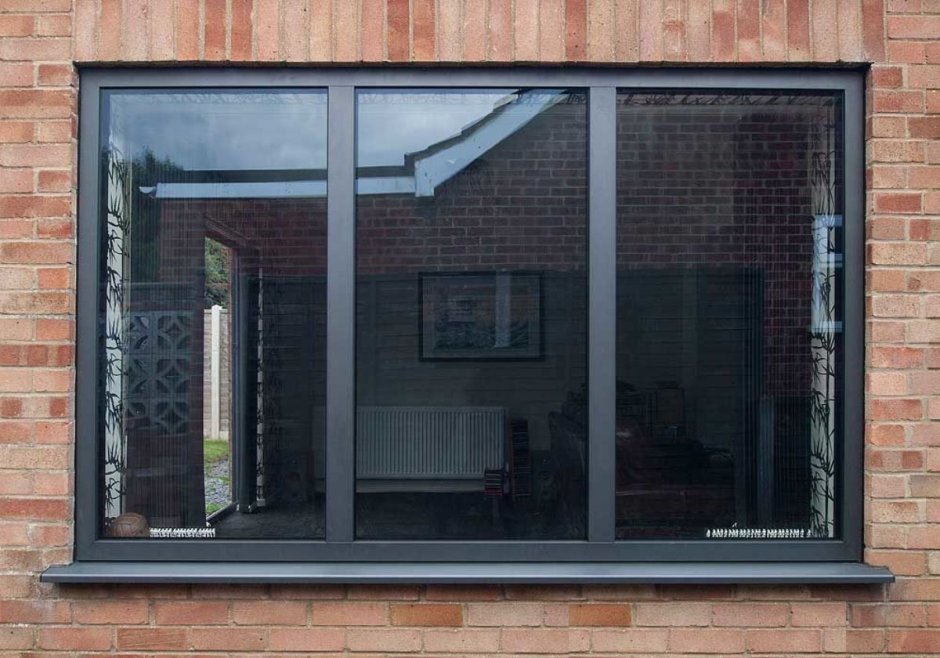 Окна Schuco серый антрацит