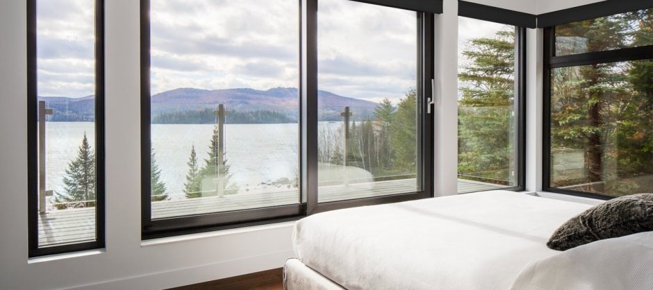 Черные панорамные окна