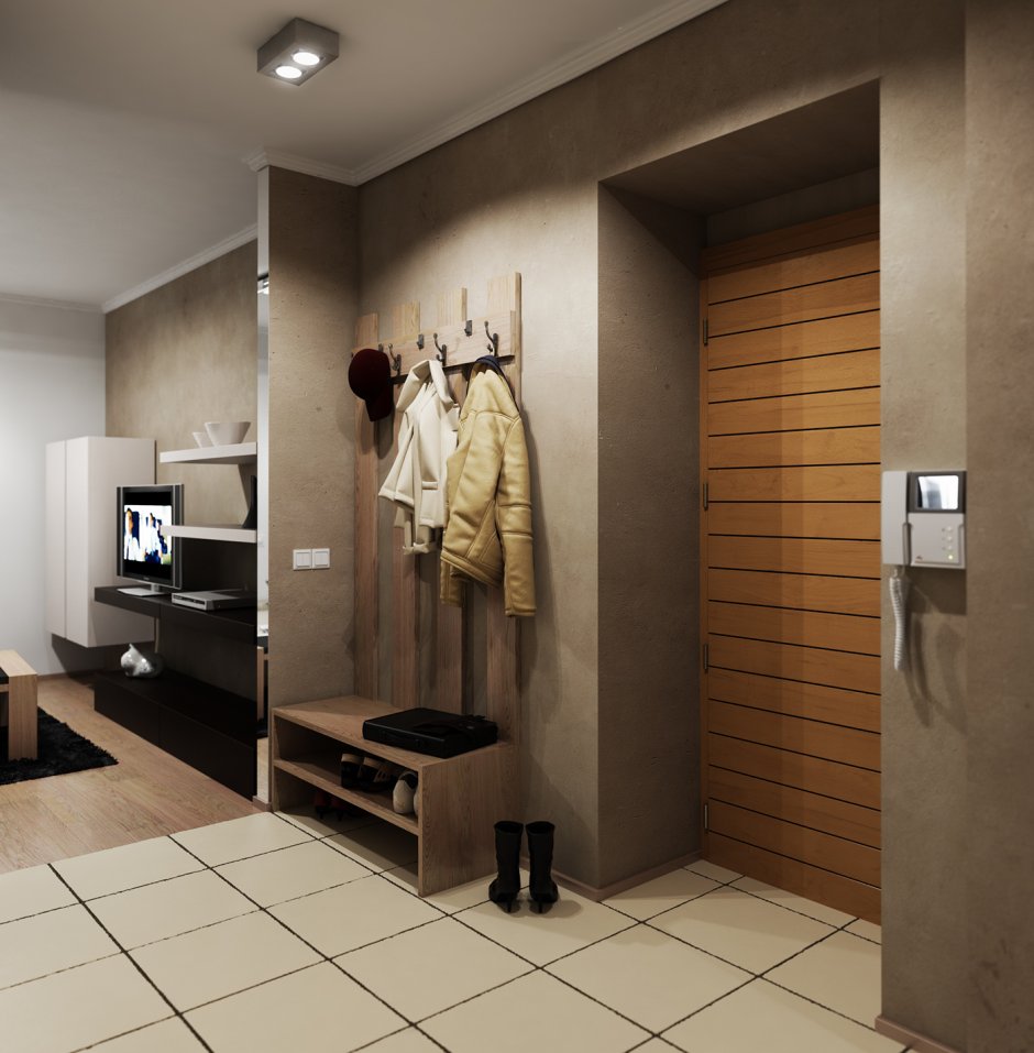 Интерьер маленькой прихожей