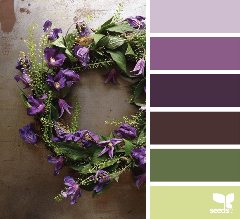 Сочетание с фиолетовым цветом