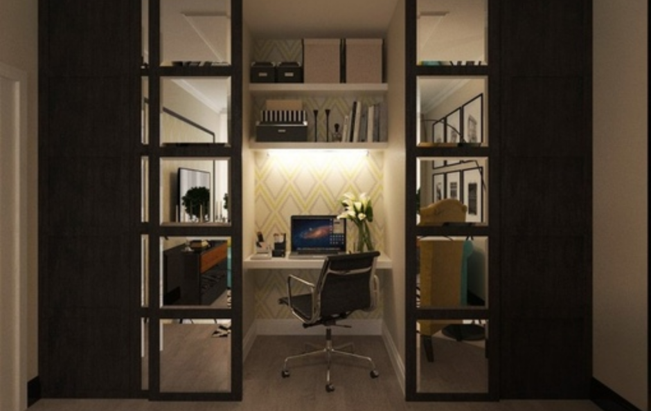 Рабочее место в шкафу