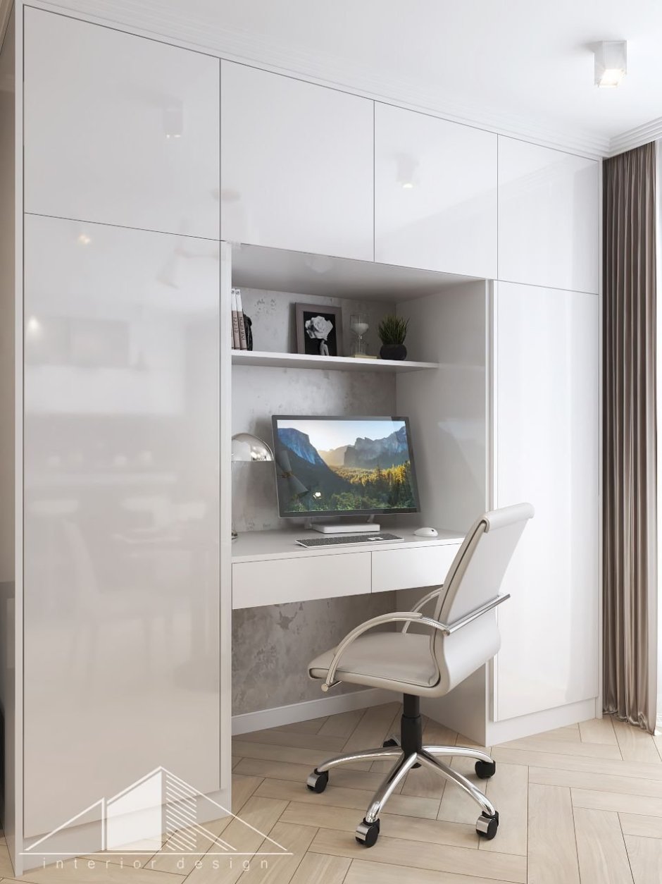 Встроенный шкаф с рабочим местом