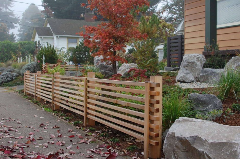 Забор декоративный деревянный