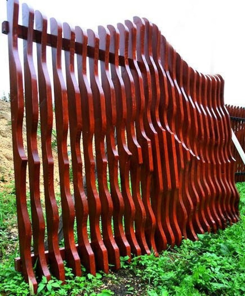 Забор 3д штакетник геттера