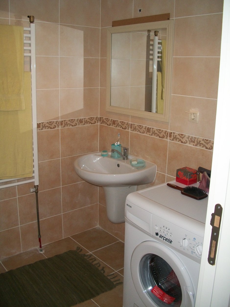 Ванная в хрущевке со стиральной машиной