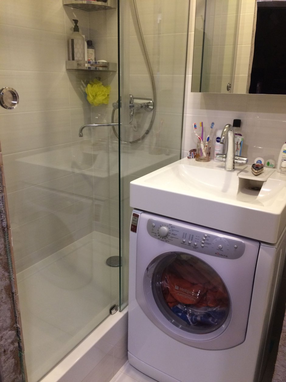 Шкаф в ванную над стиральной машиной