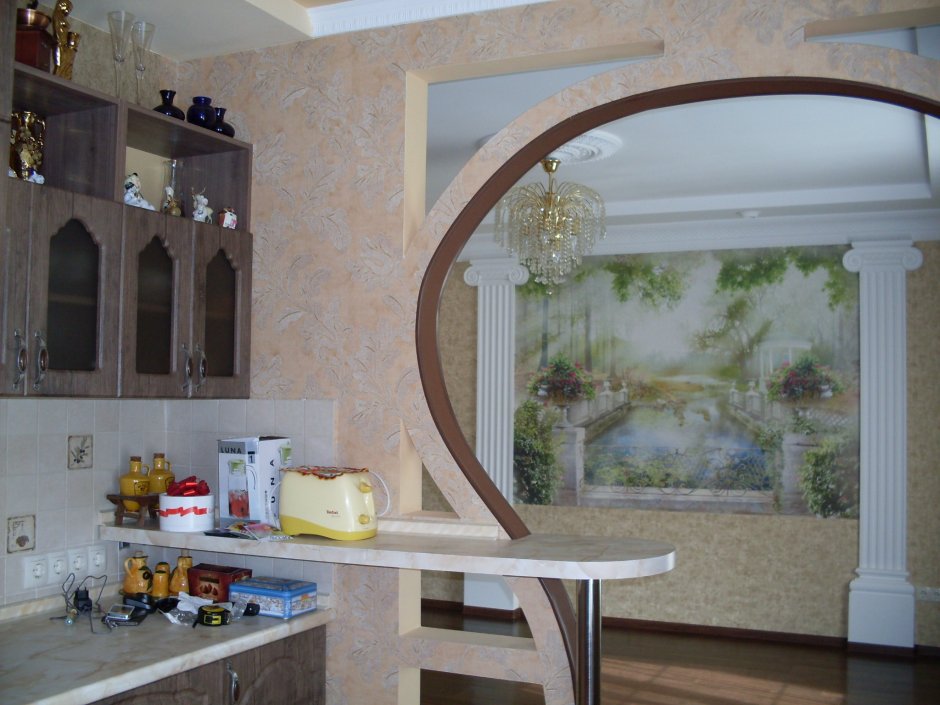 Необычные арки на кухню