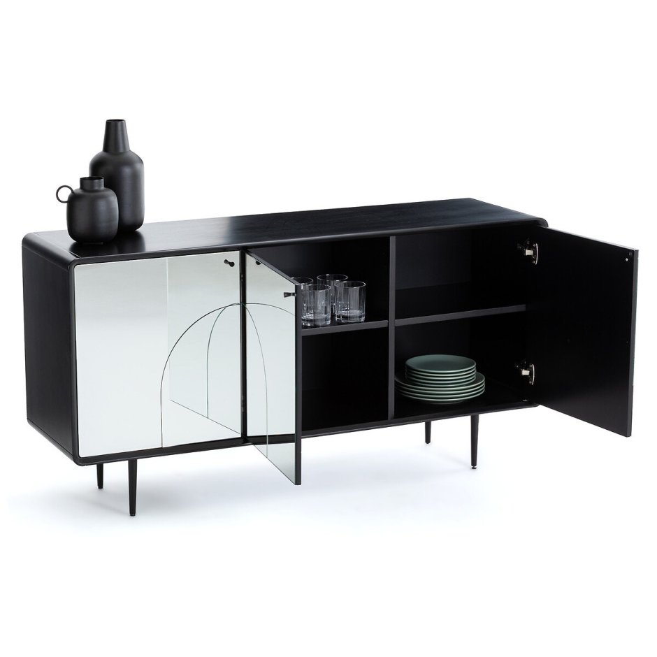 Буфет с зеркальными дверцами