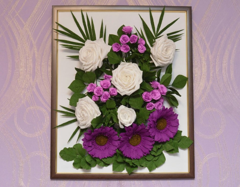 Панно из гофробумаги