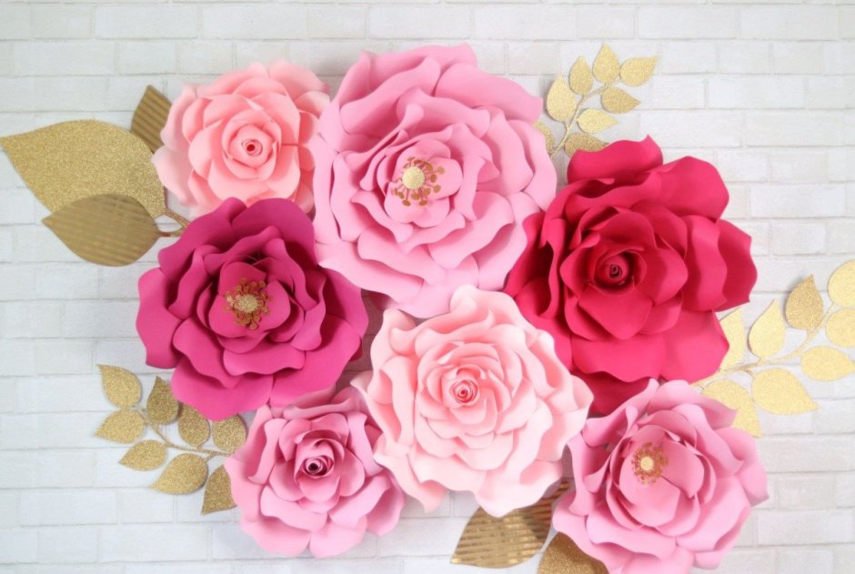 Большие цветы своими руками