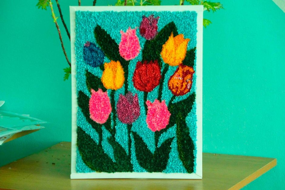 Картины в технике торцевания