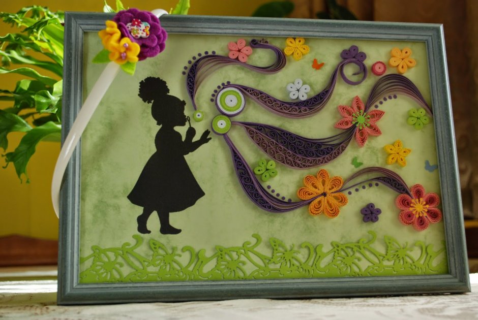 Панно в технике квиллинг