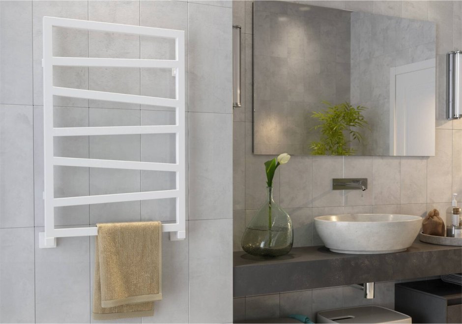 Полотенцесушитель Guardo diagonale черный матовый RAL 9005 (электрический)